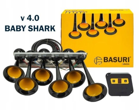 RW RWTFNF019 Пневматична фанфара Basuri BABY SHARK 4.0(36 мелод) 24В