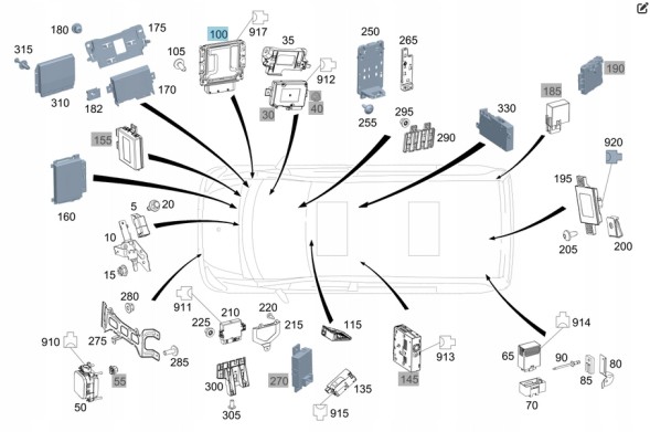 Mercedes-Benz OE A0009009747 МОДУЛЬ ОЧИЩЕННЯ ВИХЛОПНИХ ГАЗІВ MERCEDES 447 907 910