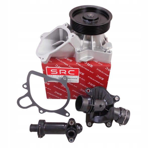 SRC 1151778830S + 1151780581S + 1171778787S НАСОС ВОДЯНИЙ + 2x ТЕРМОСТАТ З КОРПУСОМ BMW E87 E60 E46 E90 E83 E70 M47 M57