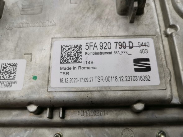 Volkswagen OE 5FA920790D, DWP539130OE Лічильник (приладова панель) Cupra Leon Sportstourer 5FA920790D Новий оригінал