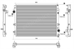 AHE AHE8904353 Охолоджувач води mercedes benz s клас w223 v223 2020- 350d 400d а0995009000