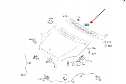 Mercedes-Benz OE A1698360018 MB-Store 2 ПІДШИПНИКИ ВПУСКНІ МАСКИ MERCEDES A клас W169 B клас W245 OE A1698360018