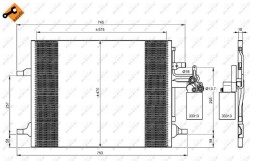 35930 NRF Радіатор кондиціонера