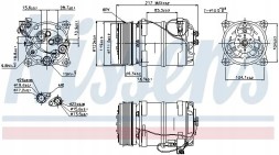 Nissens 89249 Компресор компресора кондиціонера 89249 nissens