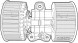 Denso DEA05004 Вентилятор обдування салону dea05004 denso