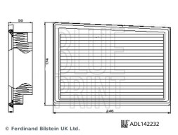 ADL142232 BLUE PRINT Фільтр забору повітря