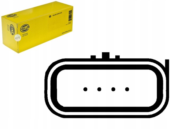 Hella PRO/8ET 009 142-821 HEL Витратомір повітря ford c-max 1,6tdci 07- he + асистент зіткнення #34