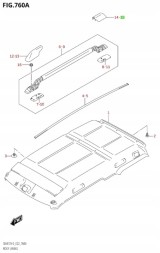 Suzuki OE 78226-81A00-1Y SUZUKI JIMNY 05-16 - ЗАГЛУШКА КРІПЛЕННЯ РЕЙЛІНГУ ЛІВА ЗАДНЯ