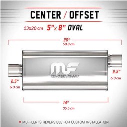 Magnaflow Спортивний глушник MagnaFlow 2,5" 5х8" 12226
