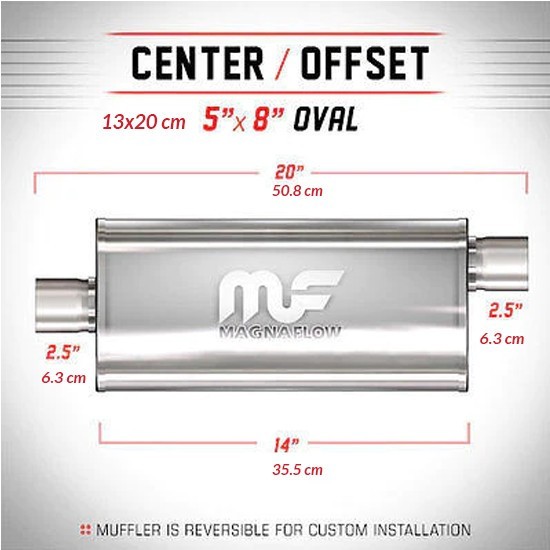 Magnaflow Спортивний глушник MagnaFlow 2,5" 5х8" 12226