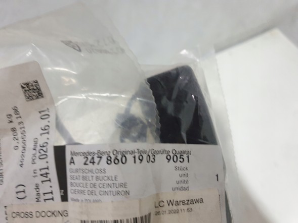 Mercedes-Benz OE ЗАСТІБКА ПОЯСА MERCEDES A2478601903