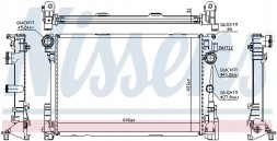 Nissens 627012 Охолоджувач води 627012 nissens mercedes cls (c218)