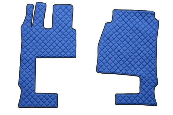 V-maxzone Part VIC-128233 Килимки підлоги ЕКО-Шкіра стьобані (3 шт.) Синій для сидіння пасажира