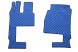 V-maxzone Part VIC-128233 Килимки підлоги ЕКО-Шкіра стьобані (3 шт.) Синій для сидіння пасажира