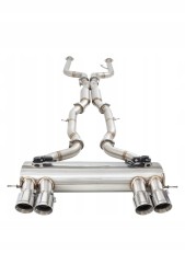 Xforce ESBMG80VKCS Вихлопна система cat-back 3 дюйми з подвійним глушником Varex, BMW M3 M4