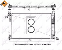 NRF 55310 55310/Nrf радіатор охолодження для w203 c-клас 00-