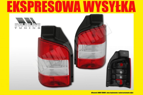 TYC 9568871E + 9568881E ЛАМПА ЗАДНЯ VW T5 T-5 TRANSPORTER 2003-2014 ДВЕРІ