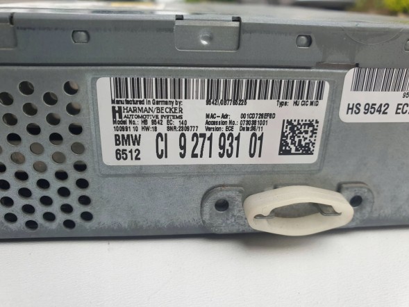 BMW OE MRKA BMW F10 F11 RADIO CD 9271931 BMW F10 F11 РАДІО CD 9271931