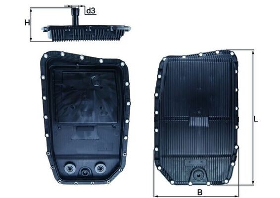 HX152 MAHLE ORIGINAL Фільтр мастильний до автоматичної коробки перемикання передач