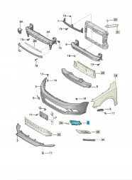 Volkswagen OE 5C6807262 Ніша фари права ASO VW