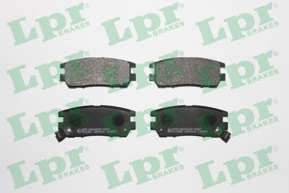 05P518 LPR Комплект гальмівних колодок з 4 шт дисків