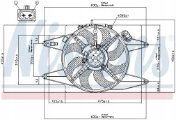 Nissens 85105 Вентилятори радіатора nissens 85105
