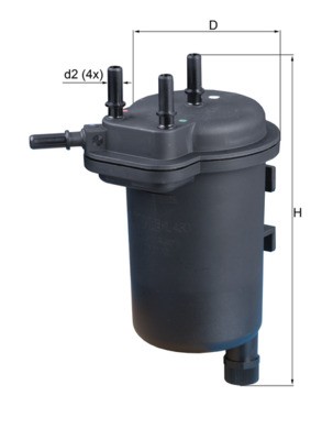 KL430 MAHLE ORIGINAL Фільтр палива