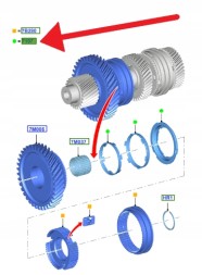 Ford OE LK2R-7A789-CCA LK2Z7107A КІЛЬЦЕ СИНХРОНІЗАТОРА 3-Х ЧАСТИННЕ MMT6 FORD 2513680 _ LK2R-7A789-CCA