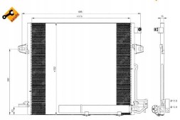 NRF 35618 (NRF) MS5406 8062020 905815 8FC351330611 Nrf конденсатор повітря mercedes w164 ml 05- no