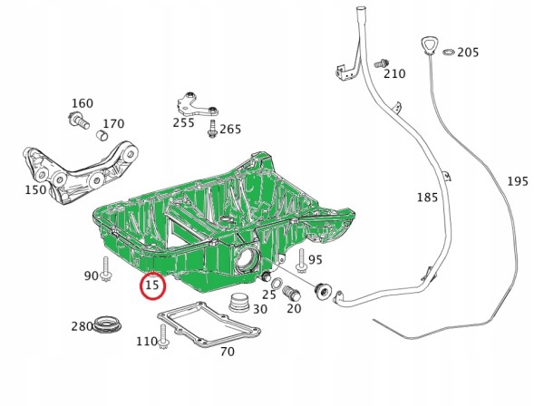 Prolights ACN-ME-013 ПОДКЛОН GLK350 3.0 3.5L C-CLASS 3.0, 3.5 07-