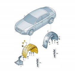 Audi OE 4G8821171D01C ОРИГІНАЛЬНІ AUDI OE НАДКОЛЕСО 4G8821171D