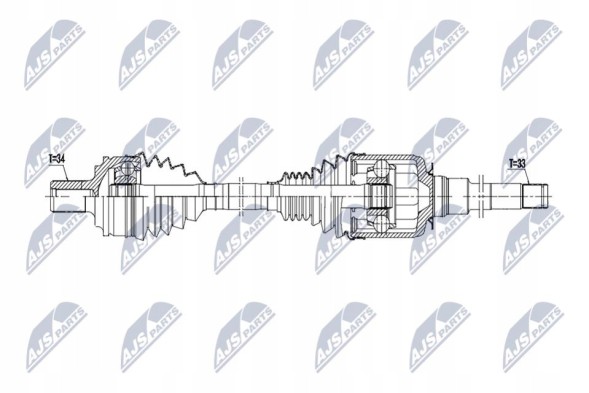 NTY NPW-ME-213 Nty npw-me-213 привідна піввісь