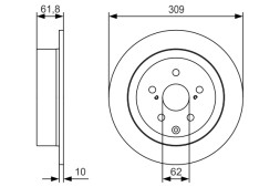 0986479T04 BOSCH Диск гальмівний
