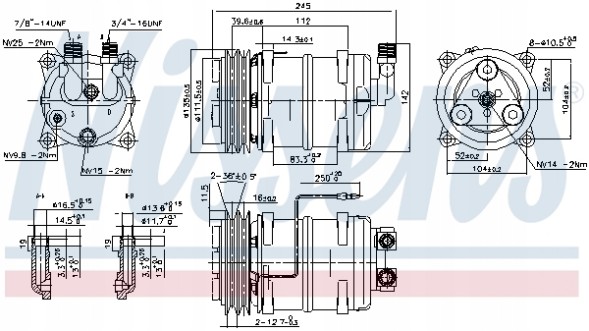 Nissens 89321 Компресор, кондиціонер nissens 89321