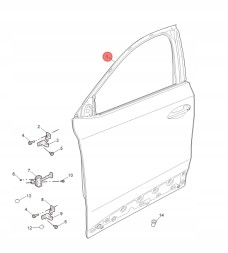 MG OE 11556934-SPCP Права передня дверка для S5 EV