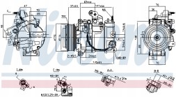 Nissens 890816 Компресор кондиціонера nissens 890816