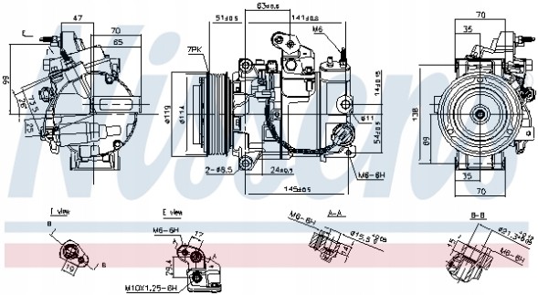 Nissens 890816 Компресор кондиціонера nissens 890816