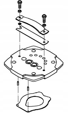 Polmo 601.07.005.02.6 Клапанна пластина комплектна компресорів hs 17.X , 601.28.. , 602.11.901 -Polmo