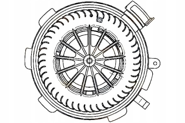 Hella 108779124 HEL Hel8ew 351 034-071 повітродувний двигун db sprinter 06- + помічник водія #33