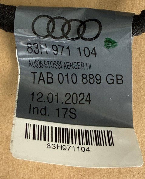 Audi OE 83H971104 83H971104 TAB 010 889 GB OEM ДЖГУТ ЕЛЕКТРОПРОВОДКИ ЗАДНЬОГО БАМПЕРА AUDI Q3 F3 83H971104 OEM