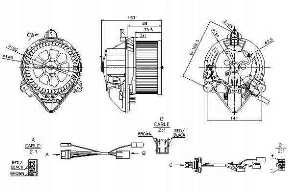 Nissens NIS87050/RS3 Nissens вентилятор повітродувки 5991177 698325 v220318