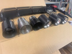BM KOŃCÓWKI STAL NIERDZEWNA 70MM 95MM 120MM НАКОНЕЧНИК ВИХЛОПУ 70ММ 95ММ 120ММ НЕРЖАВІЮЧА СТАЛЬ сира СТАЛЕВА BMW M