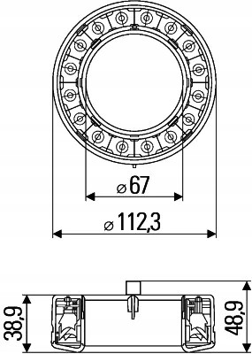 Hella 2SB 009 362-041 Лампа комбінованих задніх ліхтарів 2sb009 362-041