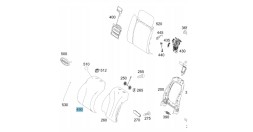 Mercedes-Benz OE Обшивка правого сидіння Mercedes S 400 4MATIC Sedan A2229108407
