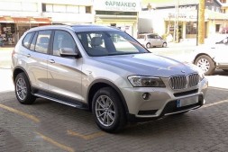 CP BMW X3 F25 STOPNIE ALUMINIOWE PROGI PODPROŻA Z ALUMINIUM 2013-2018 Алюмінієві пороги для BMW X3 F25, накладки на пороги з алюмінію 2010-2017