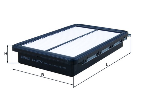 LX3677 MAHLE ORIGINAL Фільтри забору повітря