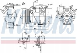 Nissens 89558 Компресор кондиціонера nissens 89558