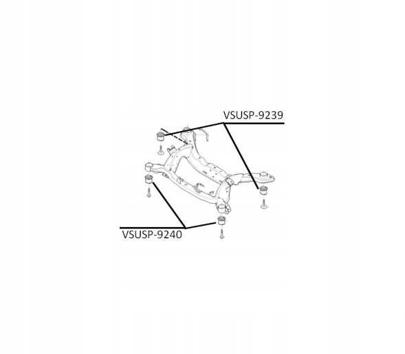 Китай Втулки задньої підвіски (салазок) VOLVO S80 V70 S60 V60 XC70 V60CC (2007-) 31329239 31329240