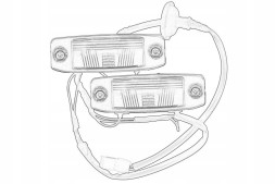 Polcar Lampa oświetlenia tablicy rej. tył KIA CEE'D ED 10.06-08.09 925011H000 Лампа освітлення масиву рей. Задня kia cee'd ed 10.06-08.09 925011h000