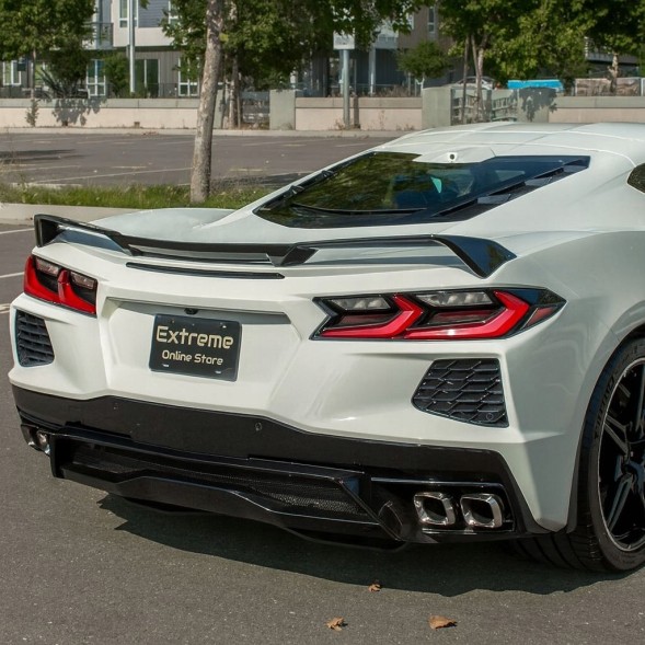 Китай JGD-CORVC8-RSZ51H Спойлер Задній Лоток Z51 Високий Чорний Блиск CHEVROLET CORVETTE C8 2020-2024